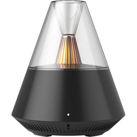 Diffuseur d'huiles essentielles, humidificateur portable avec brume fraîche et lumière chaude, capacité de 150 ml, pour chambre à coucher, noir XXW (1/4)