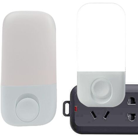Veilleuse bébé avec capteur crépusculaire, marche/arrêt automatique, veilleuse bébé à brancher, veilleuse pour couloir, cuisine, blanc, 0,5 W, 4,5 x 9 cm XXW (1/4)