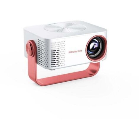 Vidéoprojecteur, mini projecteur 1080p avec mise au point automatique et Wi-Fi, projecteur home cinéma portable, 11,5 x 11,5 x 5,2 cm, rose XXW