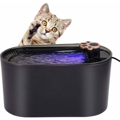 Fontaine à Eau pour Chat, Fontaine pour Chat, avec décoration de Griffes de Chat, Distributeur d'eau à Circulation (1/4)