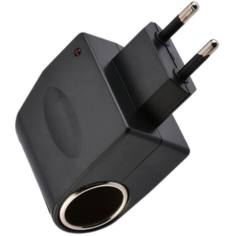Convertisseur de courant 220 V vers 12 V pour voiture, adaptateur allume-cigare pour voiture électrique, fourgonnette, alimentation onduleur CA/CC, normes européennes (1/4)