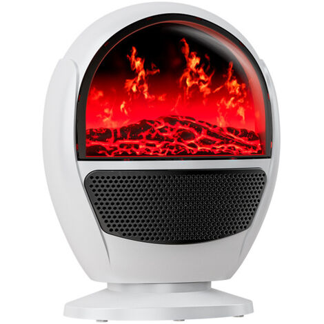Cuisinière électrique, cuisinière électrique portable avec effet de flamme réaliste, thermostat réglable, protection contre la surchauffe. (1/4)