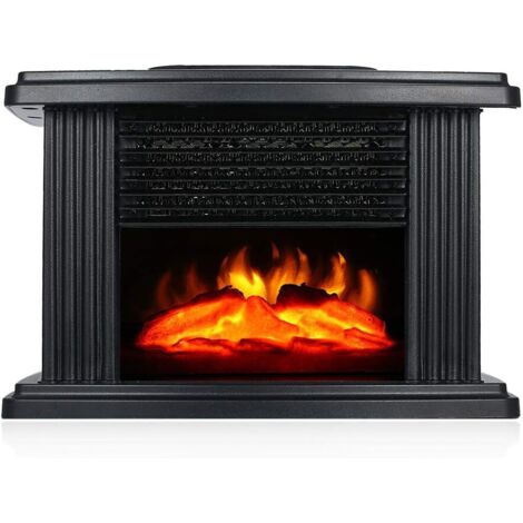 Electric Fireplace Heater with Realistic Flame Effect Fan Heater and Wall Mounted Heater for Indoor and Decorative (1/4)