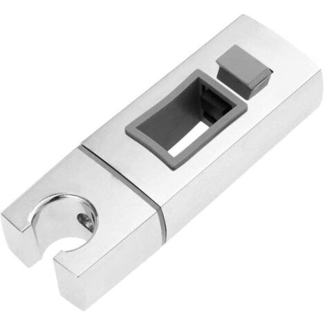 Support De Douche Chromé Réglable Sans Perçage - Barre Coulissante, Peu Servi