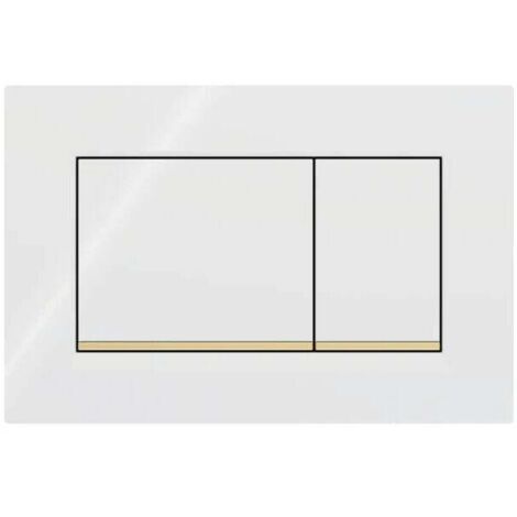 Pour panneau de commande Geberit Sigma30 3/6L - blanc/or 115.883.KK.1 (1/4)