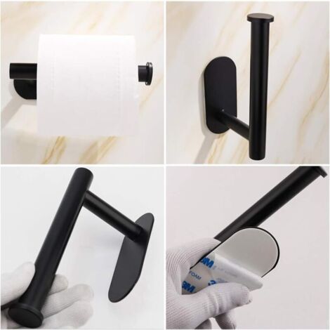 LuxeBath Niche de Douche Encastrée Murale, 90x30x10 cm, en Acier Inoxydable, Noir, Étanche
