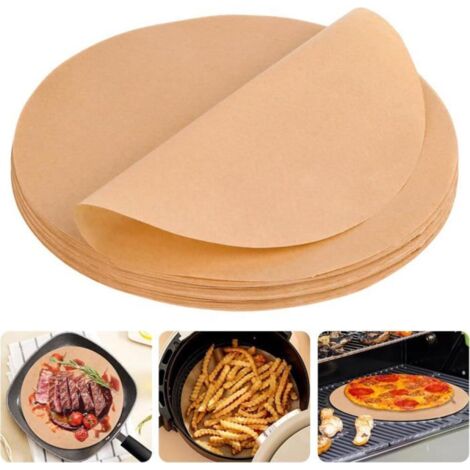 Lot de 150 feuilles papier sulfurisé,rondes,antiadhésives,Ø 28 cm,papier cuisson rond résistant à la chaleur,pour gâteaux,barbecue (1/4)