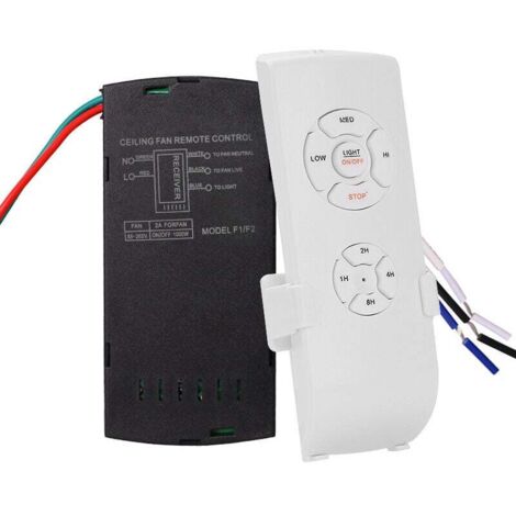 Kit de télécommande universelle sans fil pour ventilateur de plafond 110 V/220 V pour la maison, le bureau, l'hôtel ou le bureau