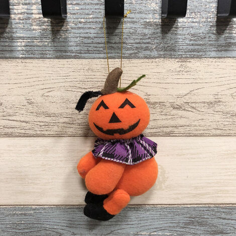 Halloween peluche porte cintre poupée arbre tenture murale jouets Halloween fête fournitures décor ornement, citrouille (1/4)