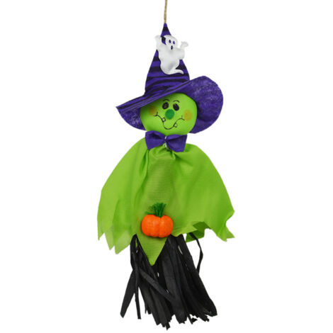 Halloween Suspendu Fantôme Potiron Fantôme Paille Windsock Pendentif pour Halloween Patio Pelouse Jardin décorations de fête (1/4)