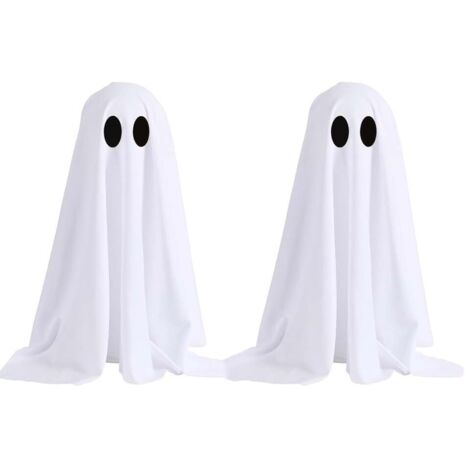 Lot de 2 guirlandes lumineuses fantômes effrayantes pour décorations d'Halloween en intérieur (1/4)