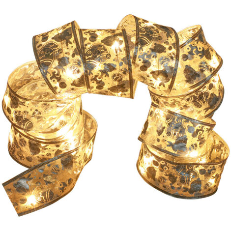 Lampes décoratives en ruban, guirlandes lumineuses à LED pour Noël (1/4)