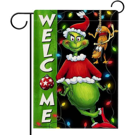 4 pièces de drapeaux d Halloween, drapeaux d Halloween, drapeaux d Halloween double face pour jardin extérieur, drapeaux de jardin( 30 × 45 cm )en polyester (1/4)