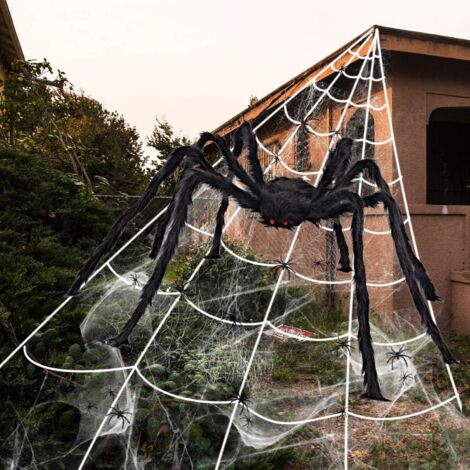 Décoration d Halloween Extérieur Effrayant Géant Halloween Araignée Accessoires d Halloween Décoration Intérieure (1/4)