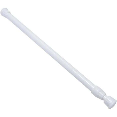 Tringle à rideau extensible, tringle à tension extensible, facile à installer pour les voilages, tringles télescopiques extensibles pour rideaux de douche, baignoire, portes de placards (1/4)