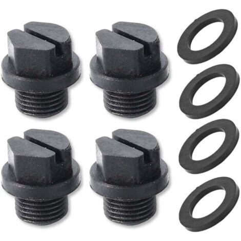 Lot de 4 bouchons de vidange avec joints toriques pour pompe de filtration de piscine SPX1700FG, bouchon de rechange pour pompe de vidange de piscine Hayward (1/4)