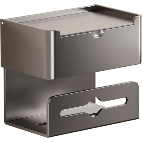 Boîte à Mouchoirs Murale Gris Transparent - Distributeur Élégant Pour Cuisine, Salle De Bain Et Toilettes