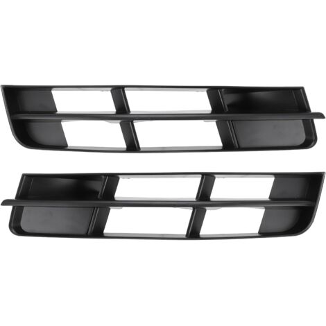 Grilles de feux antibrouillard et inserts de cache de feux antibrouillard de pare-chocs avant inférieur pour les modèles Audi Q7 2010-2015, en matériau ABS. (1/4)