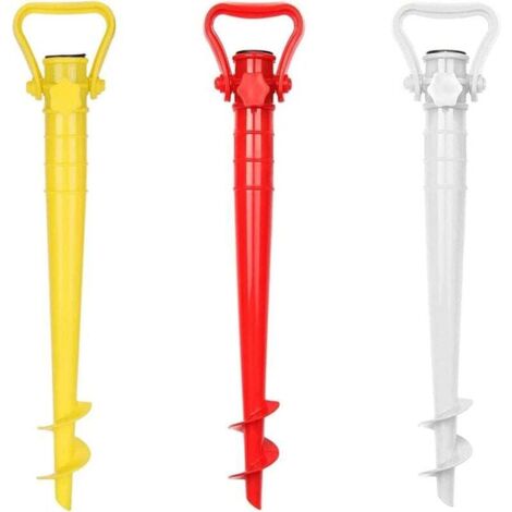 Lot de 3 supports de parasol, ancrages au sol pour parasol, ancrages pour parasol de plage, pour parasols de jardin, nichoirs, tonnelles, drapeaux (1/4)
