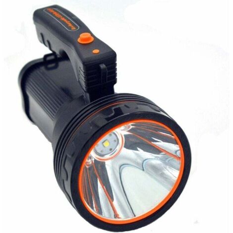 Lampe torche LED rechargeable ultra-lumineuse de 7000 lumens avec bords tranchants pour la prévention des nuisibles, unisexe pour jeunes (noir)