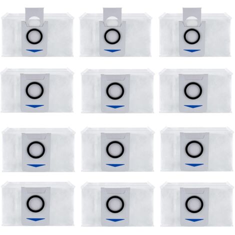 Lot de 12 Sac d'aspirateur Accessoires pour Ecovacs Deebot X1 Omni / X1 e Omni, Aspirateur Accessoires de Rechange Sac à poussière (1/4)