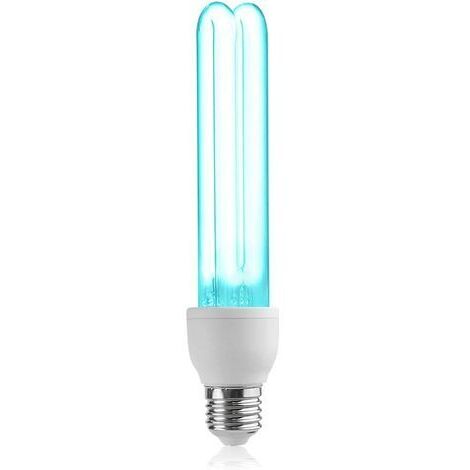 Lampe désinfectante UV E27 25 W Tube de quartz Stérilisation UVC 254 nm avec ozone Angle d'éclairage 360° (1/5)
