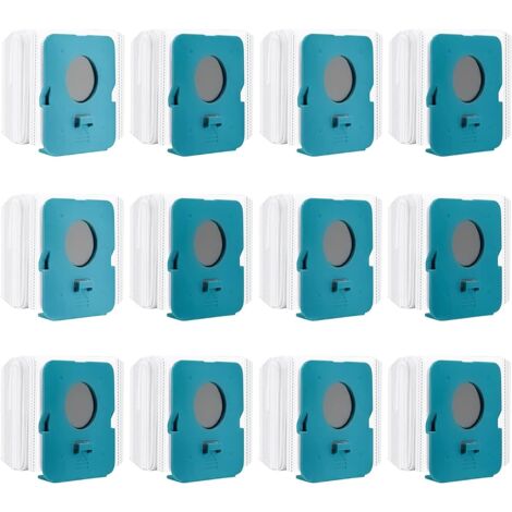 12 Pièces Sac à Poussière Clean Station pour Samsung Bespoke Jet VCA-ADB95, Sacs de Rechange pour Aspirateur, Sacs d'Aspirateur, Accessoires pour Aspirateurs (12) (1/5)
