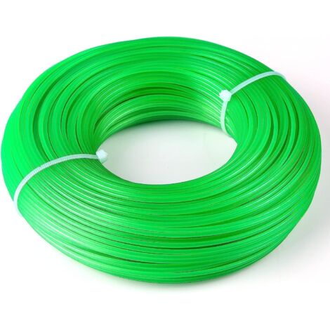 Fil Debroussailleuse 2 mm X 100 m Rond Fil Nylon pour Coupe-Bordure Bobine de Fil Debroussailleuse DIY Bobine Fil (1/5)