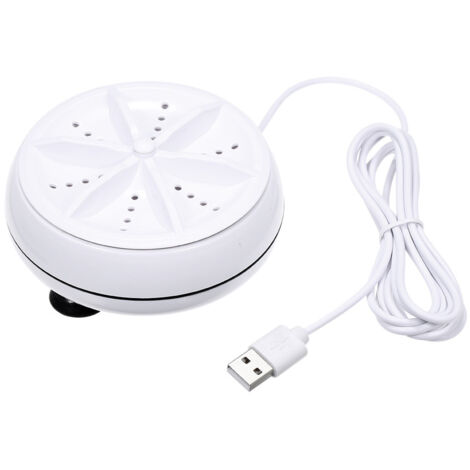 Mini Laveuse à Ultrasons Turbo Laveuse et Lave-Vaisselle Laveuse Baignoire à Ultrasons Portable pour la Lessive Personnelle et Laver Les Légumes Vaisselle Sale (1/5)
