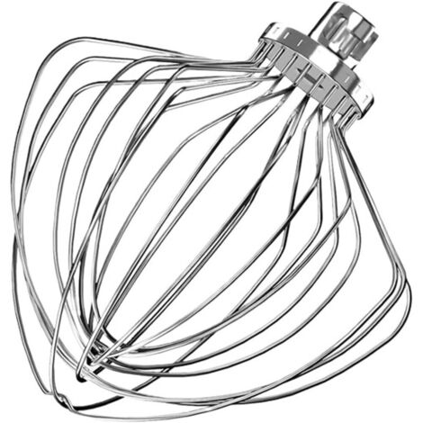 Accessoire fouet en acier inoxydable KN211WW à 11 fils pour batteur KitchenAid Lift de 7 pintes