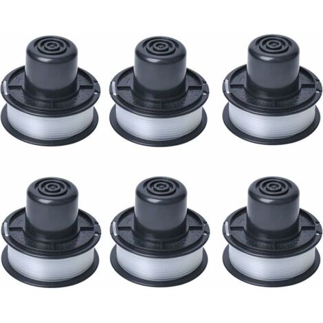 A6226 Bobine de fil compatible avec Black et Decker Auftipp Coupe-herbe automatique GL250 / GL310 / GL360 / GL360SB avec 6m ligne, 6-pack - (1/5)