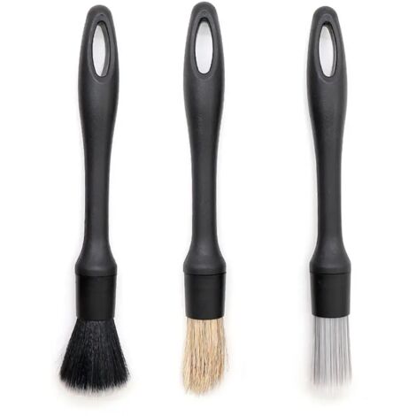 3 pièces voiture détaillant brosse lavage multi-usages Auto détaillant Kit de nettoyage moteur roue propre ensemble (1/5)