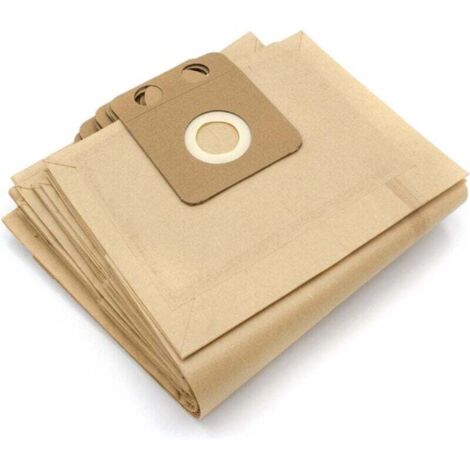 Sac en papier compatible Kärcher, sac d'aspirateur remplace 6.959-130.0 - lot de 10 (1/4)