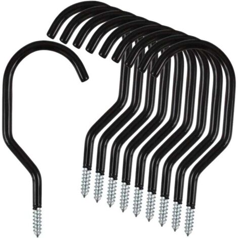 Lot de 10 crochets de rangement robustes en acier inoxydable pour vélo (1/4)