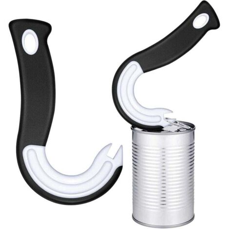 Ouvre-Boîtes à Crochets En Forme De J, Ustensile De Cuisine Facile à Ouvrir Pour Boîtes avec Anneaux De Fermeture(1 pièce) (1/4)