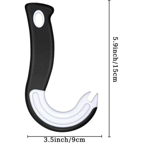 Brussel 1 Ouvre-boîte Ergonoique En Fore De J Avec Crochet Pour Ouvrir Les Boîtes De Conserve