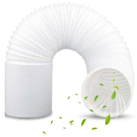 Accessoire de climatiseur mobile,Tuyau Climatiseur Mobile, Tuyau d'Évacuation Climatiseur Flexible PVC Tuyau Evacuation Climatiseur Mobile Tuyau d'échappement pour Climatisation mobile(150MMX1.5M)