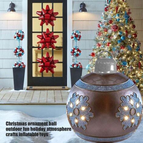 Décoration de Noël pour Mairies - Boule géante de Noël en 3D