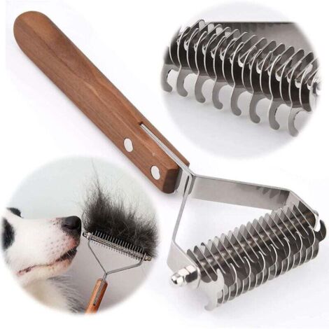 Coat King Brosse Chiens et Chats,Peigne de Toilettage pour Animaux Domestiques Râteau de Démêlage Réduit Considérablement la Perte de Poils (1/4)