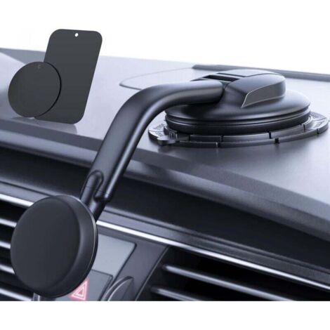Support Téléphone Voiture [ Aimants Puissants] pour Tableau de Bord et Pare-Brise Porte Telephone Ventouse Convient à iPhone Android Automobile Berceau