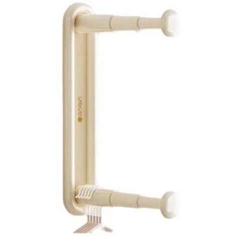 Porte-cintres extensible - organisateur de cintres - portant de penderie multifonctionnel - porte-cintres extensible - extension de penderie - plastique (1/4)