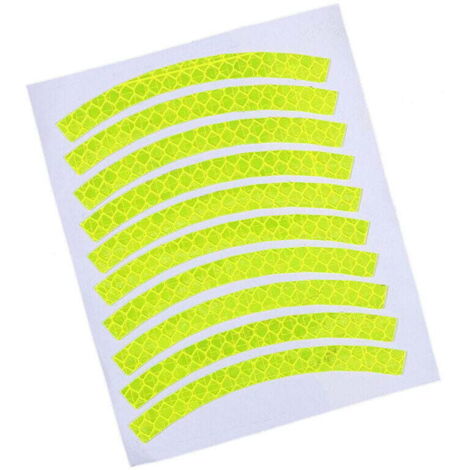 24 pièces de bandes réfléchissantes bande de protection de roue d'avertissement étanche accessoires de vélo (1/2)