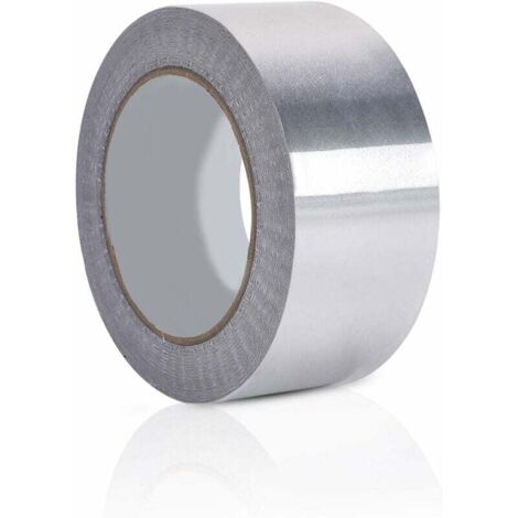 Ruban Adhésif en Aluminium pour Réparation 1 pcs Bande Alu D'Etanchéité pour Aération Climatisation 48 mm x 30 M Rouleau Magique Puissant Anti-Fuite Argenté pour Tuyau Ventilation-Fei Yu (1/4)