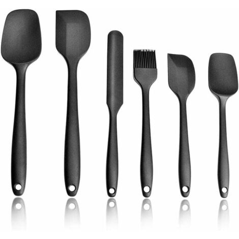 Spatule SiliCône, Spatule Cuisine, Outil Cuisine en SiliCône de Qualité Alimentaire, Noir-Fei Yu