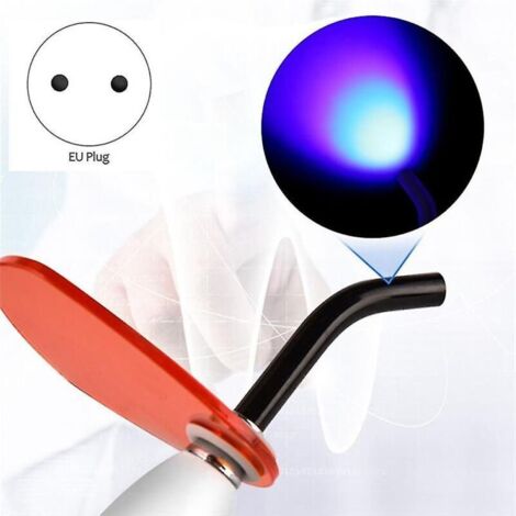 Lampe à Polymérisation Dentaire LED Sans Fil - Lumière Bleue - Neuf Pour Prothèse