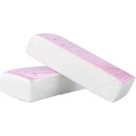 Lot de 100 bandes de cire d'épilation professionnelles pour l'épilation (1/4)