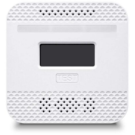 Détecteur de Monoxyde de Carbone, Detector Monoxide Carbon Intelligent avec l'Écran LCD, Conforme à la Norme en 50291, avec Bouton de Test et Voyant d'état LED (Mini 1PC) (1/4)