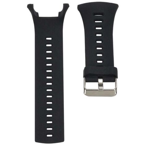 Bracelet De Remplacement Pour Suunto 5 - Silicone TPE + TPU, Ajustable, Confortable, Noir