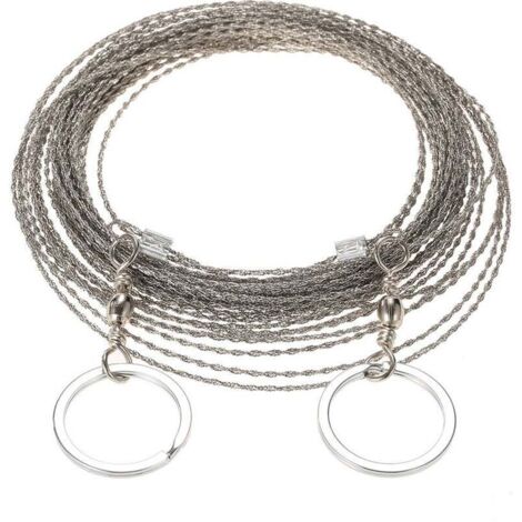 Scie A Fil Exterieure De 10 Metres De Long, Cable De Survie Pour Scie A Fil, Fil De Scie A Chaine, Ensoleillé (1/4)