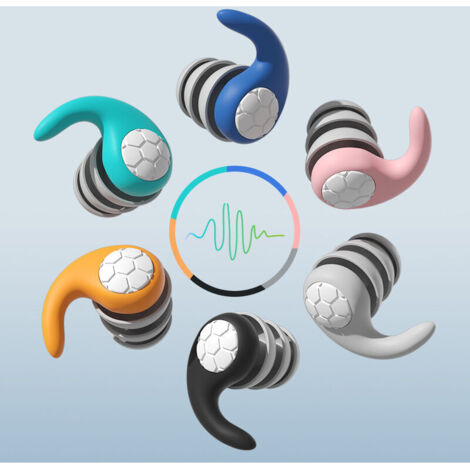 Bouchons D'oreilles Silencieux Ring Pour La Réduction Du Bruit, Protection Auditive Réutilisable En Silicone Souple